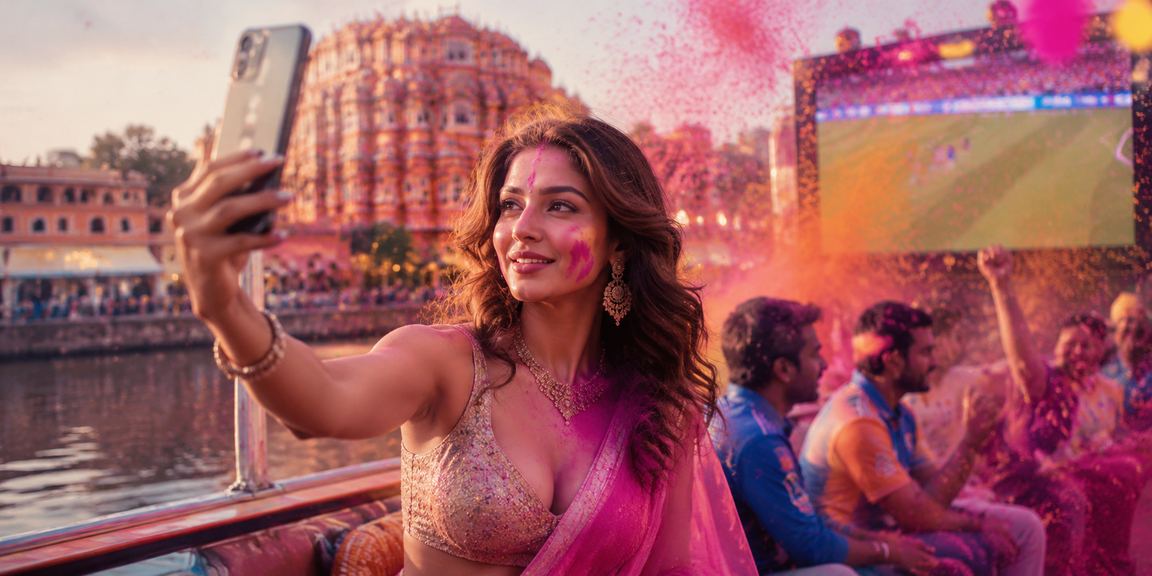 VIP enjoying special bonus during Holi festival at 148024